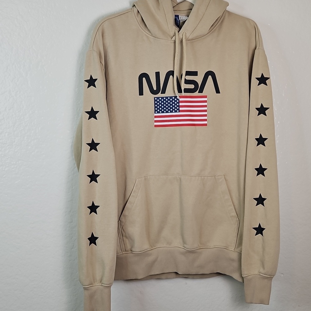 H&M Beige NASA Hoodie for Men
